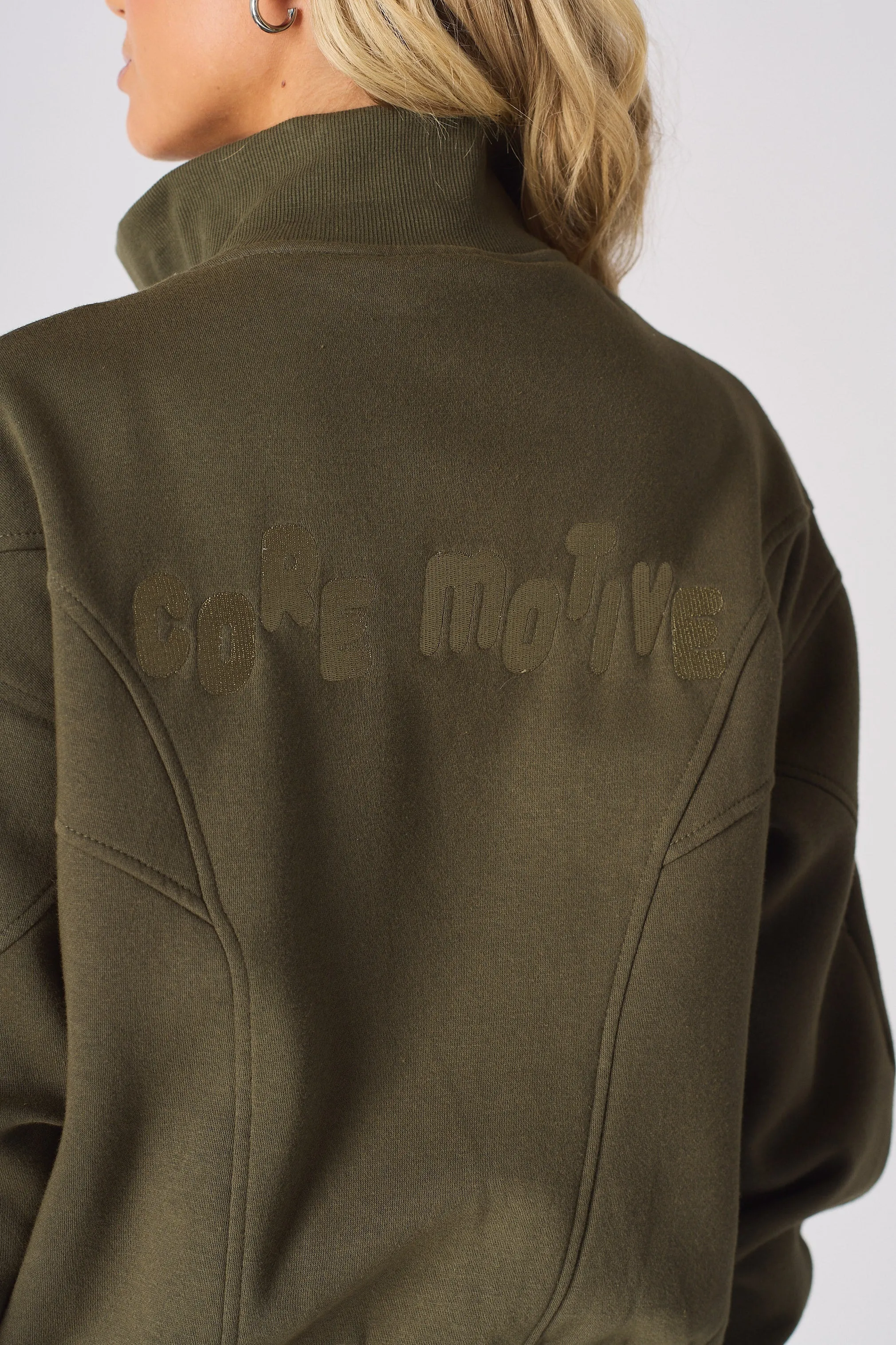 ZIP UP SWEATSHIRT - GREEN